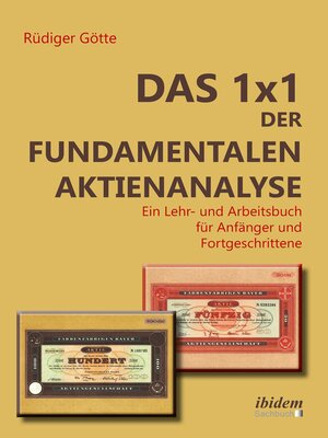 cover image of Das 1x1 der fundamentalen Aktienanalyse